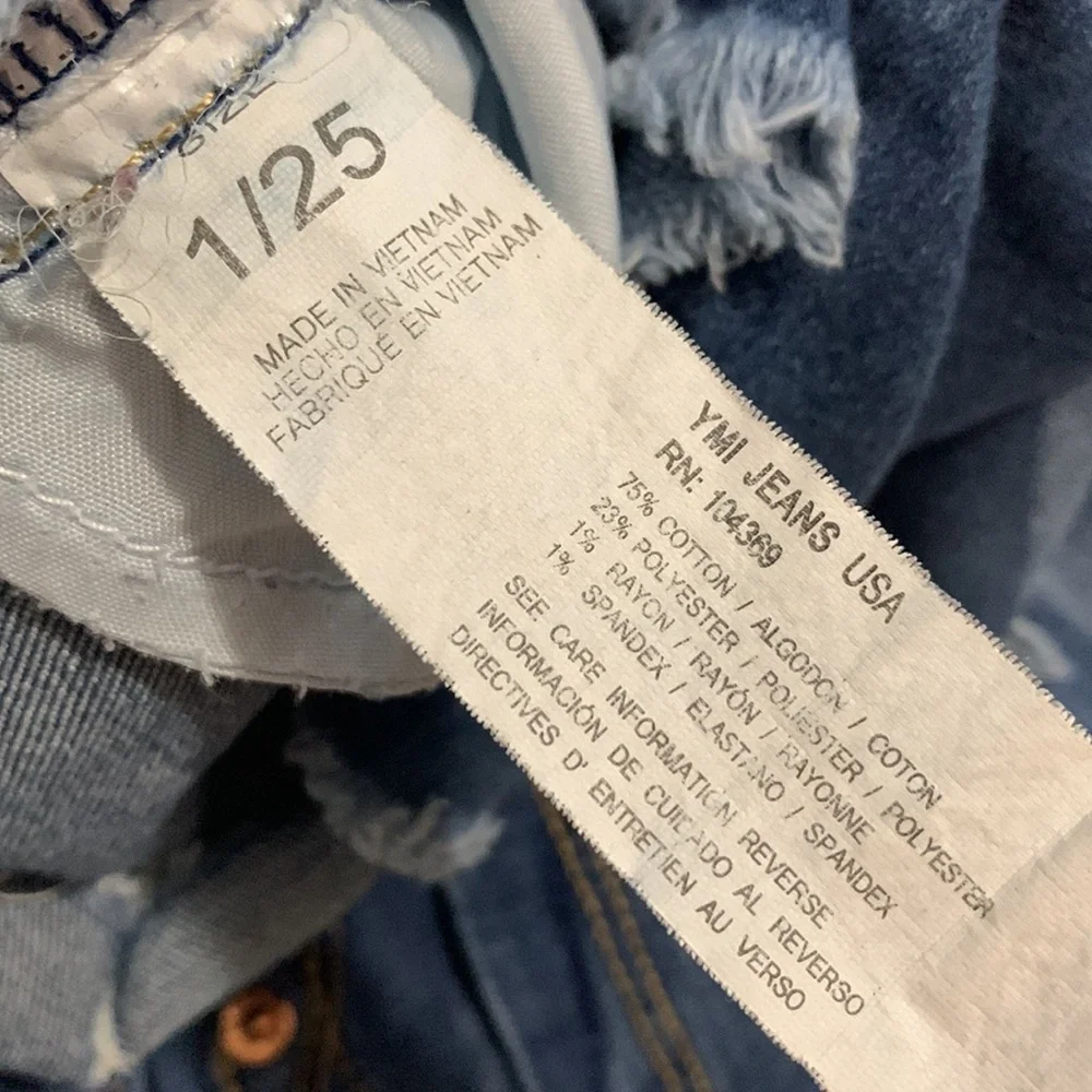 YMI mid rise jean shorts